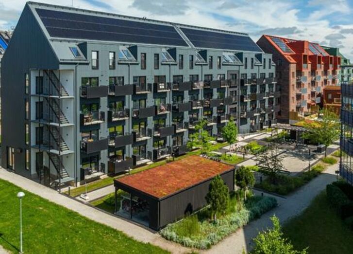 2A - Bild von Neubau Mehrfamilienhaus als Investitionsbeispiel für das Recht auf angemessenen Wohnraum | Kinder Perspektivenfonds